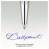 Стержень шариковый объемный PARKER "QuinkFlow Ball Point" синий, 98 мм, 0.8 мм, метал.корпус, блистер RE-1950368