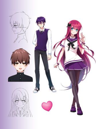 Книга: Учимся рисовать романтику в аниме. Как нарисовать популярных персонажей шаг за шагом EKS-191580