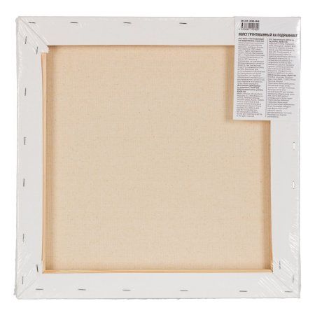 Холст грунтованный на подрамнике VISTA-ARTISTA 100% хлопок 40 х 40 см 380 г/м2 Трубежской среднезернистый ACMG-4040
