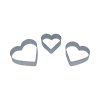 S-CHIEF Вырубка нержавеющая сталь 3 шт №01 сердце (металл) SHF-0035-01
