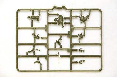 Сборная модель: Советский 82-мм миномёт с расчётом, сборка без клея З-6208