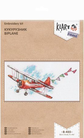 Набор для вышивания KLART "Кукурузник" 22.5 x 12 см 8-455