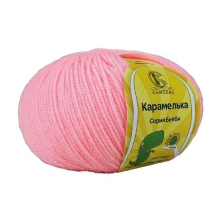 Пряжа Камтекс КТ "Карамелька" 100% акрил 1 х 50 г 175 м 102 св.амалия KAM-CAR-102