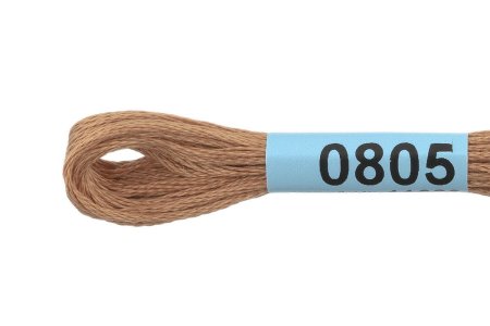 Нитки для вышивания GAMMA мулине (0207-0819) 8 м №0805 т.бежевый MG-0805