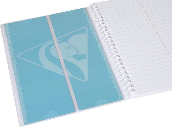 Блокнот-словарь CLAIREFONTAINE Koverbook 50л. 11 x 17 см на гребне, прозрачная пластиковая обложка RH-141820C