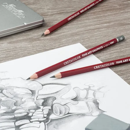 Набор для графики CRETACOLOR Graphite Pocket Set 9 предметов, мет.пенал CR16029