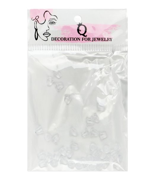 Застежки для пусет 20 пар силикон SIM-1269873