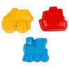 Набор для песка ТРИ СОВЫ "Транспорт" 8 предметов (ведро, мельница, сито, грабли, совок, 3 формочки) RE-ПИО_011