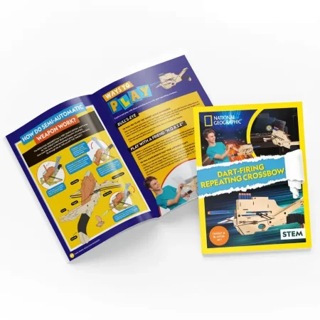 Набор для сборки CubicFun STEM National Geographic Арбалет для стрельбы дротиками UT-DS1110h