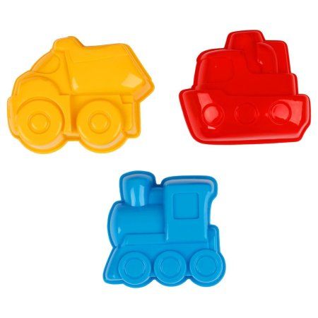 Набор для песка ТРИ СОВЫ "Транспорт" 8 предметов (ведро, мельница, сито, грабли, совок, 3 формочки) RE-ПИО_011