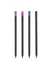 Карандаш ч/г MESHU "Black style" HB заточенный, с печатью, с ластиком, ассорти, туба RE-MS_58141