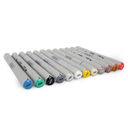 Набор маркеров на спиртовой основе VISTA-ARTISTA 02 - Архитектура 0.7-7 мм 12 цв BMAS-12-02