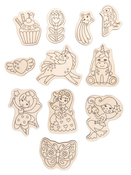 Набор для росписи по дереву Magic ART "Сказка" 11 фигурок KOR-05563