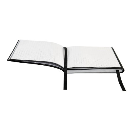 Скетчбук SKETCHMARKER Black&White два в одном, мягкая обложка черная 140 г/м2, 12 х 12 см, 40 л бумага белая, 70 г/м2 60 л бумага в точку MP24143002SM