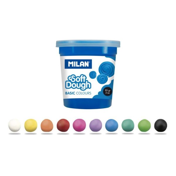 Набор массы для лепки MILAN Soft Dough Basic 10 цв x 85 г (классические цвета) ML-913510B