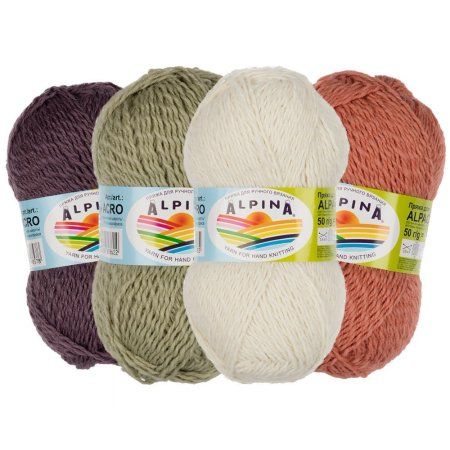 Пряжа ALPINA Alpaca Acro 44% мерин. шерсть, 38% акрил, 18% альпака 50 г 150 м ± 7 м Пряжа ALPINA Alpaca Acro 44% мерин. шерсть, 38% акрил, 18% альпака 50 г 150 м ± 7 м