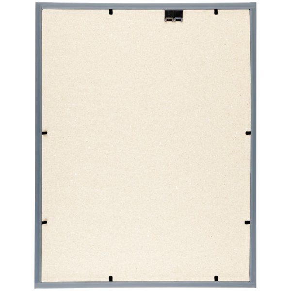 Рамка пластиковая OfficeSpace "Basic" 30 x 40 см, небьющееся стекло, серебро RE-РП_41695