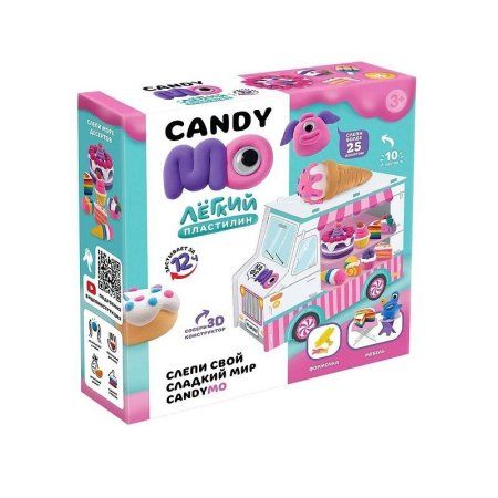 Набор легкого пластилина ТМ "Лепи легко" с 3D конструктором CandyМО AS-C099Y