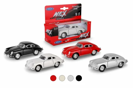 Машинка WELLY 1:38 Porsche 356B, пруж. мех., цвет в асс. IT-43803W