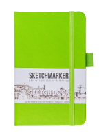 Блокнот для зарисовок SKETCHMARKER 140 г/м2 9 x 14 см 80 л, твердая обложка, Зеленый луг MP23143681SM
