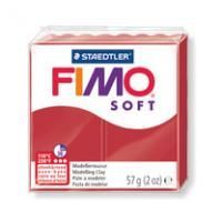 Полимерная глина FIMO Soft 57 г рождественский красный 8020-2P-s-57