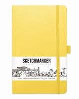 Блокнот для зарисовок SKETCHMARKER 140 г/м2 13 x 21 см 80 л, твердая обложка, Лимонный MP2314303SM
