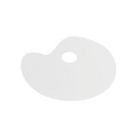 Палитра VISTA-ARTISTA из белого оргстекла 21 x 31 см овальная WPG-2131