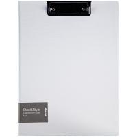 Папка-планшет с зажимом A4 Berlingo "Steel&Style" пластик (полифом), белая RE-PPf_93004
