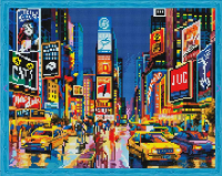Алмазная мозаика: Нью Йорк в огнях рекламы 40 x 50 см CV-QA202734