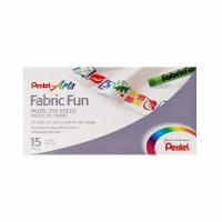 Пастель для ткани PENTEL FabricFun Pastels 15 цв PTS2-15