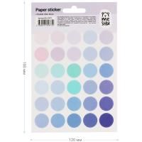 Наклейки бумажные MESHU "Trecker dots blue" 12 x 21 см, 30 накл, европодвес RE-MS_41673
