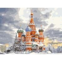 Картина по номерам на холсте ТРИ СОВЫ "Москва" 30 x 40 см, краски, кисть RE-КХ_44097