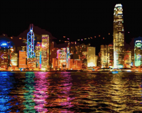 Картина по номерам: Ночной Гонконг 40 x 50 см CV-MG1108