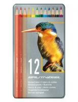 Набор цветных карандашей BRUYNZEEL Kingfisher 12 цв в метал.упак MP8511M12