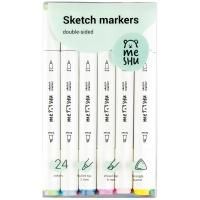 Набор маркеров для скетчинга MESHU 24 цв основные цвета RE-MS_38264