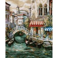 Картина по номерам на холсте ТРИ СОВЫ "Венецианский канал" 40 x 50 см с акриловыми красками и кистями RE-КХ_44196