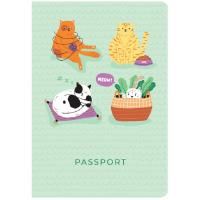 Обложка для паспорта MESHU "Meow" ПВХ, 2 кармана RE-MS_47040