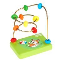 Развивающая игрушка ТРИ СОВЫ Лабиринт "Собачка" деревянное основание, 10 бусин RE-РИ_47369