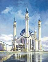 Алмазная мозаика: Мечеть Кул-Шариф 30 x 40 см CV-LE022