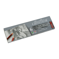 Набор графитных карандашей CRETACOLOR Cleos Fine Art 6 шт, мет.пенал CR16025
