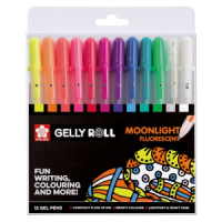 Набор гелевых ручек SAKURA Gelly Roll Moonlight 12 цветов MPPOXPGBMOO12
