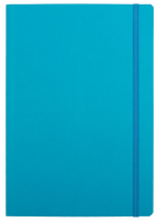 Блокнот на резинке FABRIANO EcoQua 85 г/м2 А5 80 л, в точку, листы белые, синяя обложка MP19821952