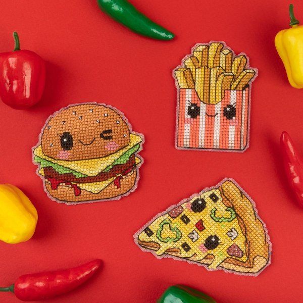 Набор для вышивания KLART "Магниты. Вкусняшки" 8.5 х 6 см 8-555 Набор для вышивания KLART "Магниты. Вкусняшки" 8.5 х 6 см 8-555