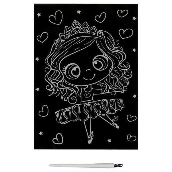 Гравюра с мультицветной основой ТРИ СОВЫ А5 "Балерина" RE-GA5_49945 Гравюра с мультицветной основой ТРИ СОВЫ А5 "Балерина" RE-GA5_49945