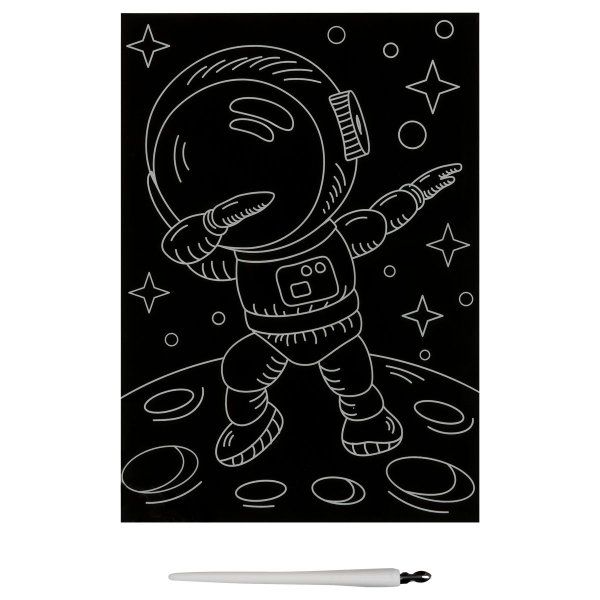 Гравюра с мультицветной основой ТРИ СОВЫ А5 "Космонавт" RE-GA5_49953 Гравюра с мультицветной основой ТРИ СОВЫ А5 "Космонавт" RE-GA5_49953