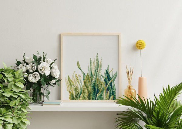 Набор для вышивания PANNA Сансевиерия 35 х 43.5 см C-7455 Набор для вышивания PANNA Сансевиерия 35 х 43.5 см C-7455